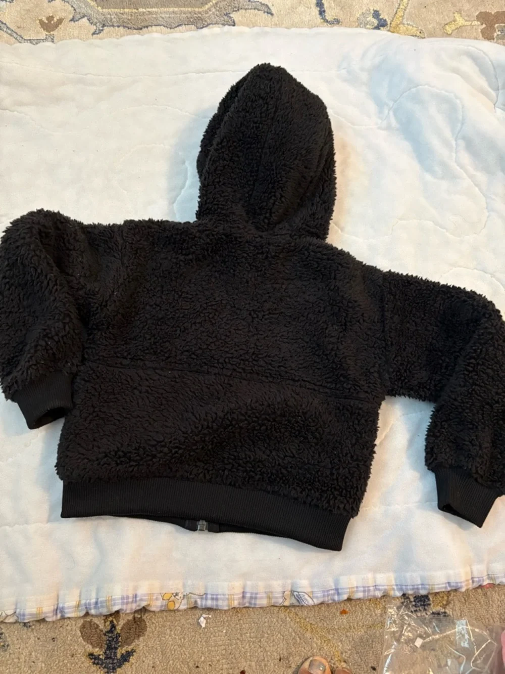 The North Face Black Sherpa Hoodie - Cozy Zip-Up kids 3T